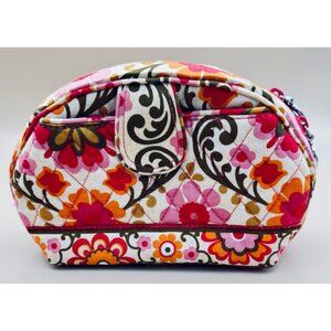 Vera Bradley Folkloric Pocket Cosmetic Bag Quilted Makeup Case